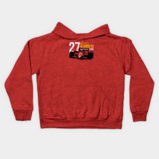 Michele Alboreto 1985 Tribute Kids Hoodie